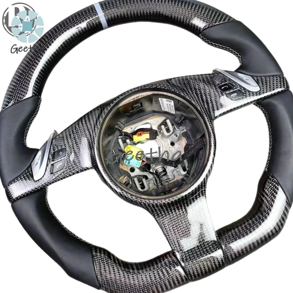 

Real Carbon Fiber Steering Wheel, Suitable for Porsche Cayenne, Macan,panamera,911 Car Steering Wheel Body kit bumper
