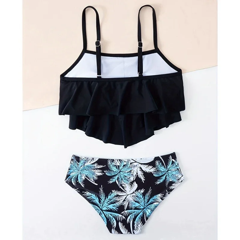 Costume da bagno per bambini Costume da bagno per adolescenti Costumi da bagno 8-14 anni Costume da bagno per bambina con volant per bambini Costume da bagno a due pezzi