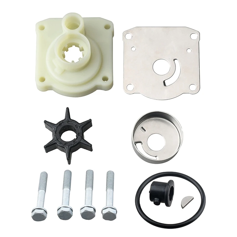 

2X 61N-W0078 Water Pump Impeller Repair Kit Fit For Yamaha Impeller Outboards 2/4 Stroke 25Hp