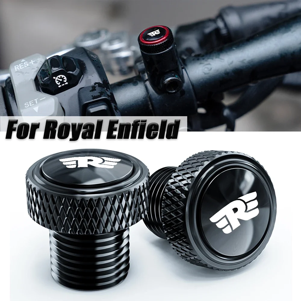 Für Royal Enfield Guerrilla 450 Bullet/Classic 350 500 Interceptor 650 Himalayan 450 411 Motorrad Spiegel-Loch-Abdeckschrauben – Detail 1