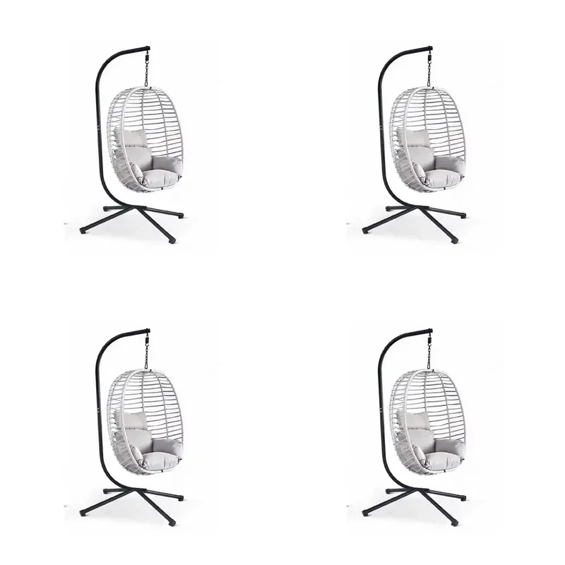 for Durable Weather Resistant Steel Frame Structure Stable and Soft Outdoor Swing Chair