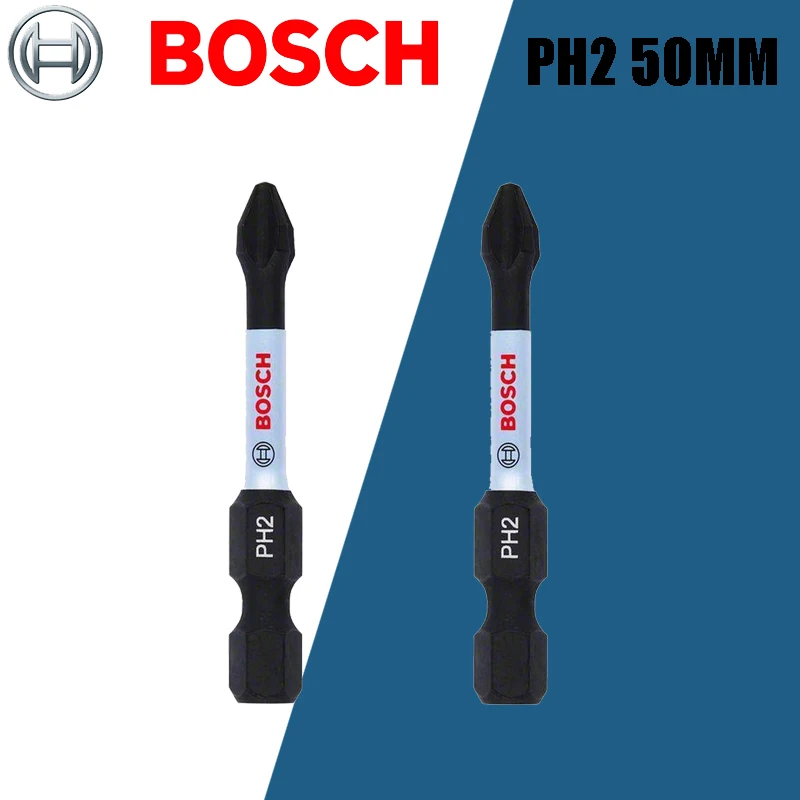 Сверло ударное BOSCH PH1/2/3 PZ2/3 50 мм, высокоскоростная стальная износостойкая плотничная долота, аксессуары для электроинструментов, оригинал