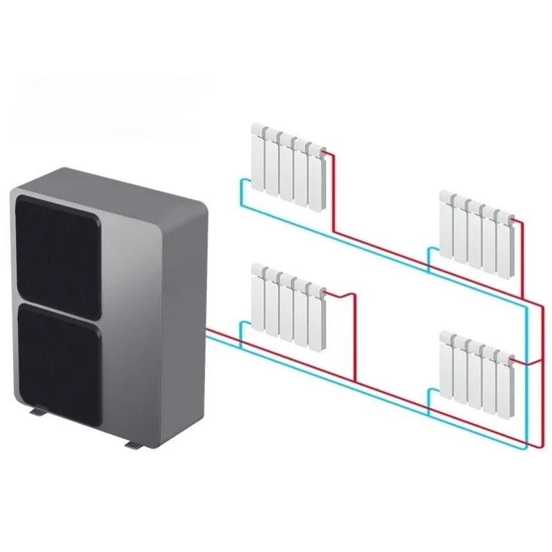 18KW 20KW Air Source Heat Pump by Chinese Manufacturer EVI Integral Air-to-Water Heat Pump with Wifi Touch Display for HVAC Syst