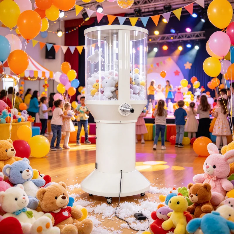 Semi Automatic Plush Doll Stuffing Machine Foot Pedal Control Portable Safe DIY Equipment For Kids Stuffed Animals Customized