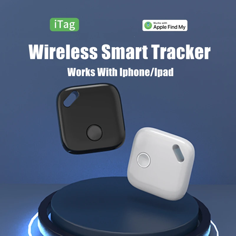 Wireless Smart Tracker Anti-Lost Locator For Purse Wallet Keychain Luggage Child Smart Tag GPS Record Works With Apple Find Me