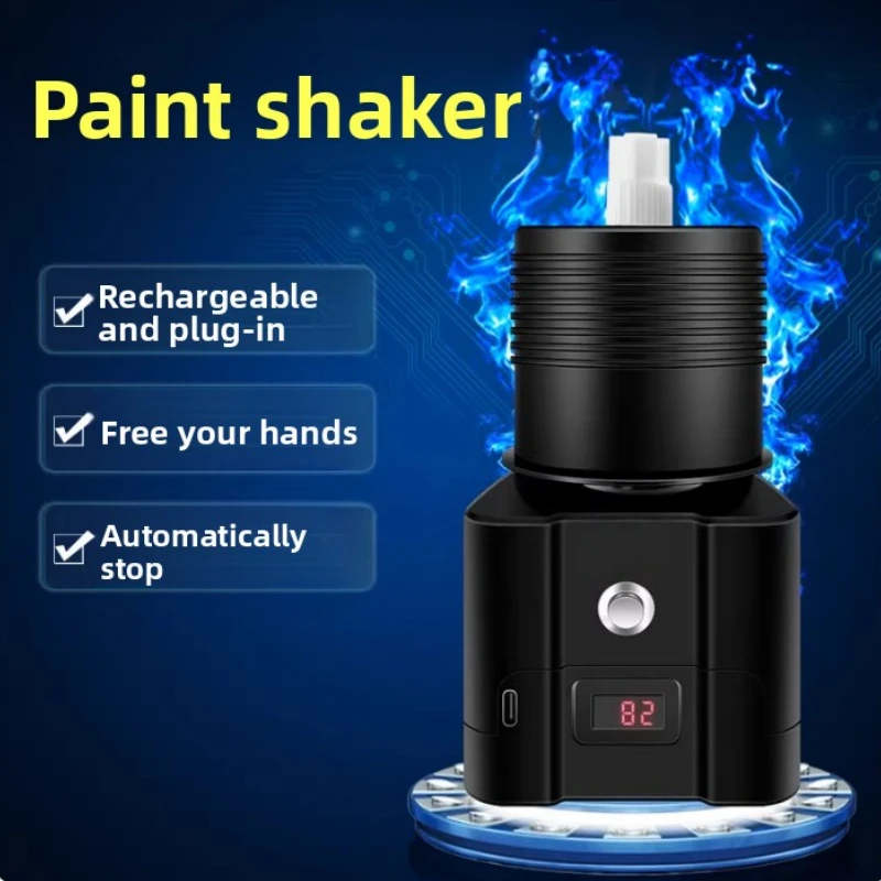 Electric Paint Shaker Nail Polish Tattoo Ink Model Pigment Mixer Type-c Charging
