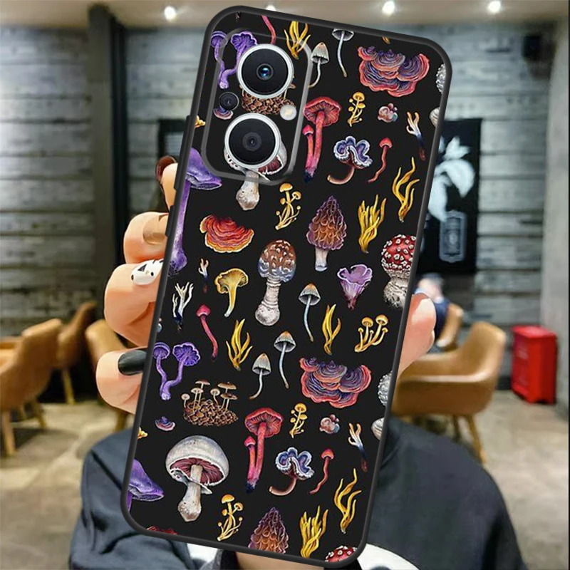 Trippy Mushroom Case For OPPO Reno 8T 4Z 5Z 2Z 3 4 5 6 7 8 Lite OPPO Find X3 Neo X2 Lite X5 X6 Pro Cover