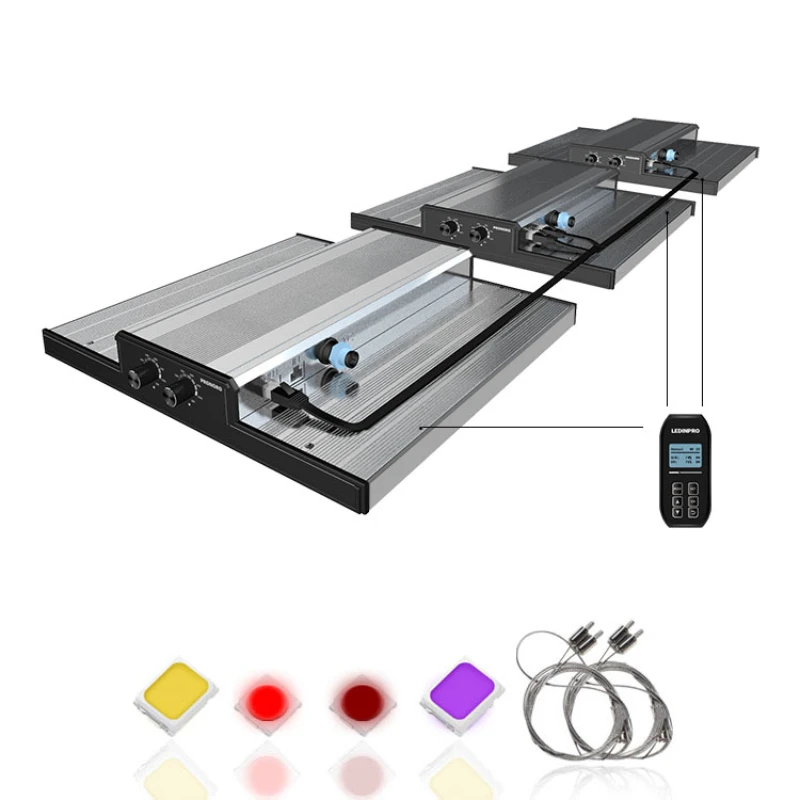 remote control full spectrum UV panel led grow light for 4x4 tent