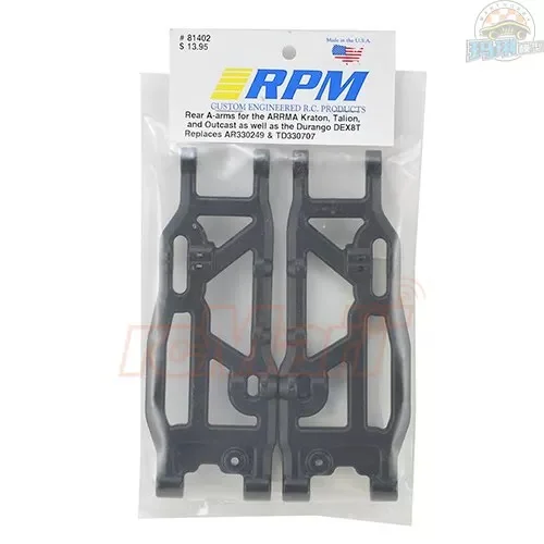 RPM Rear Upper & Lower A-Arms Reinforced Nylon Suspension Arms #81402 #81405 Fit Arrma Kraton Outcast 6S BLX Durango DEX8T