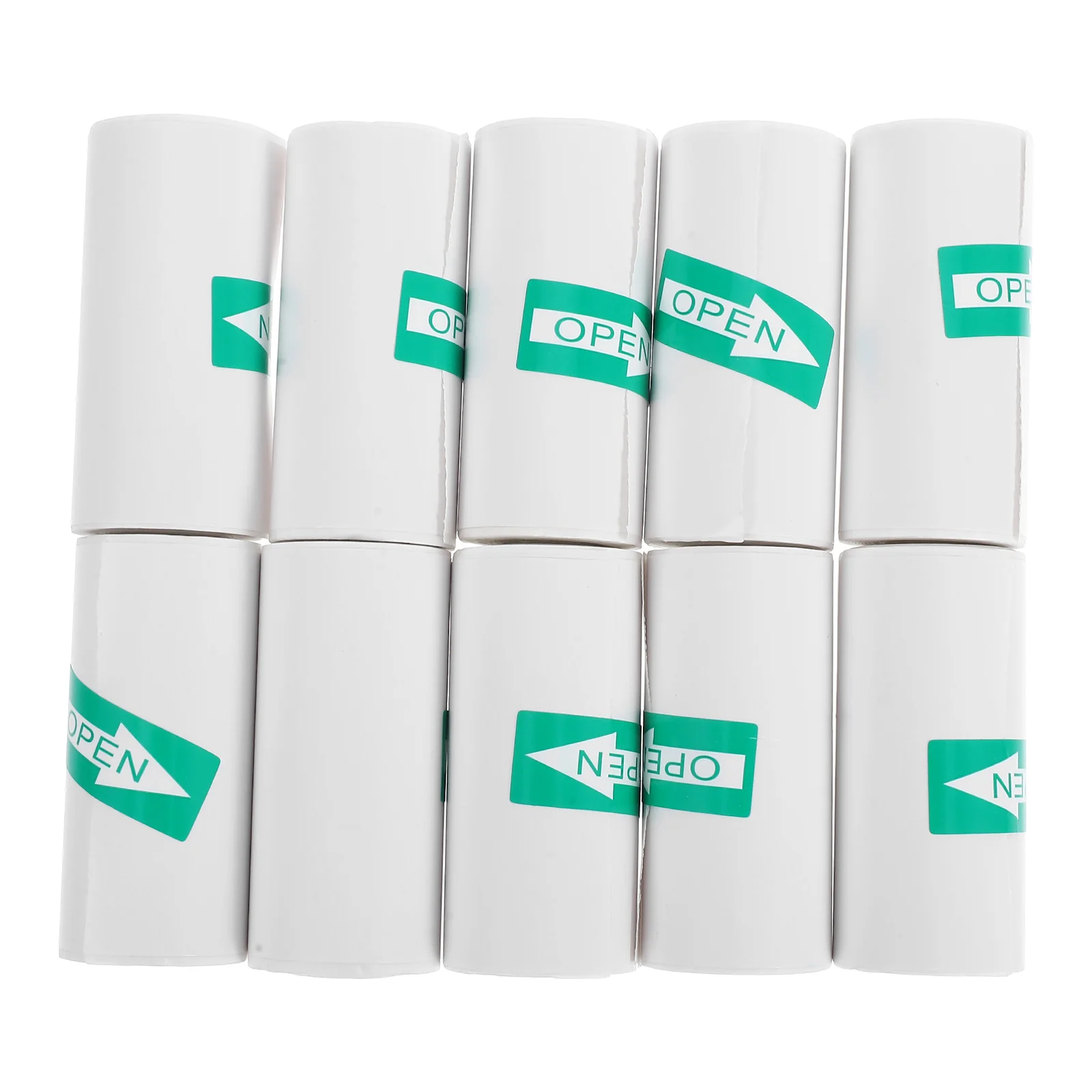 

10 Rolls Mini Thermal Paper Sticker Rolls Printer Compatible Adhesive Photos Text Labels Cards Smooth