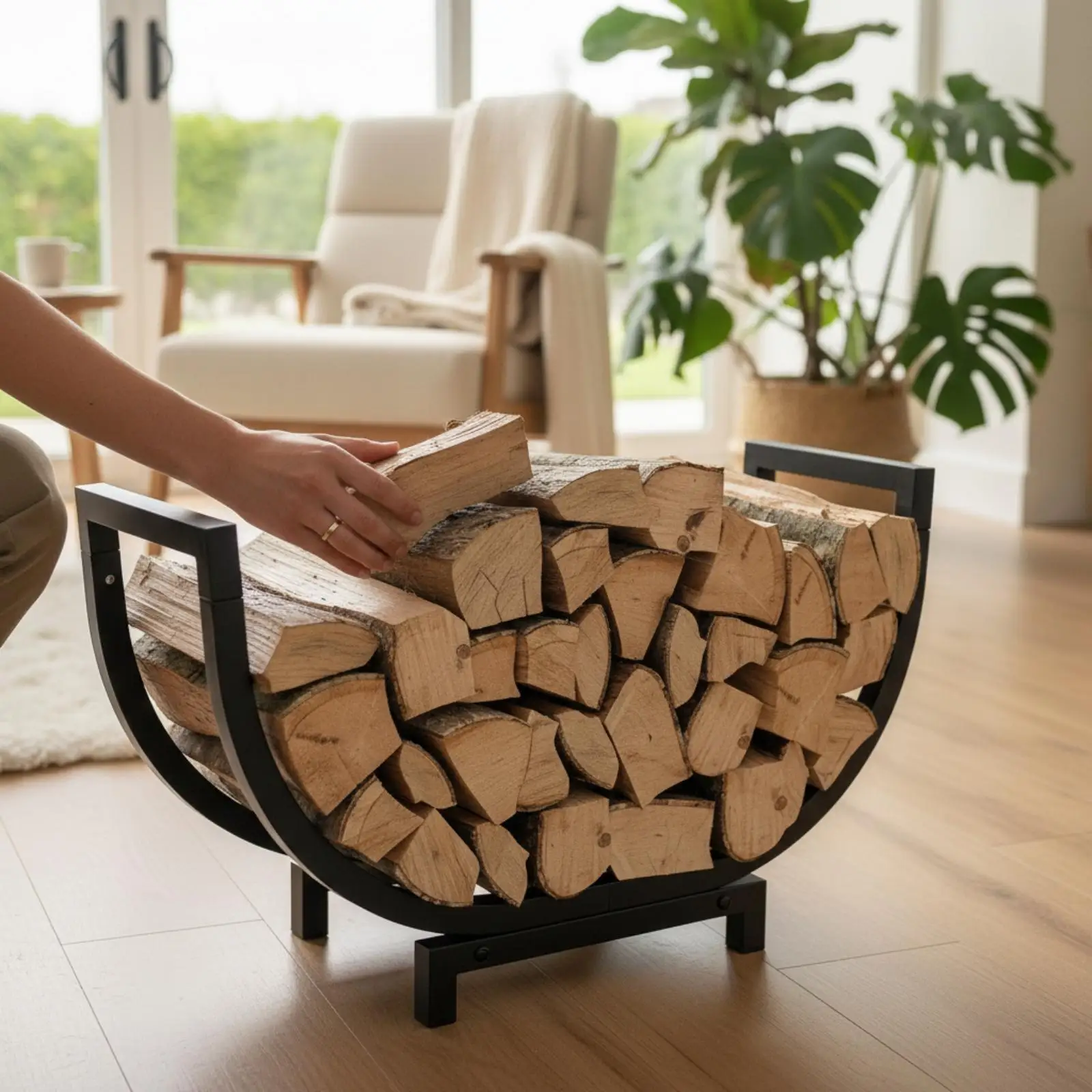 indoor-fireplace-log-holder-rack-black-carbon-steel-firewood-storage-stand-with-raised-base-design