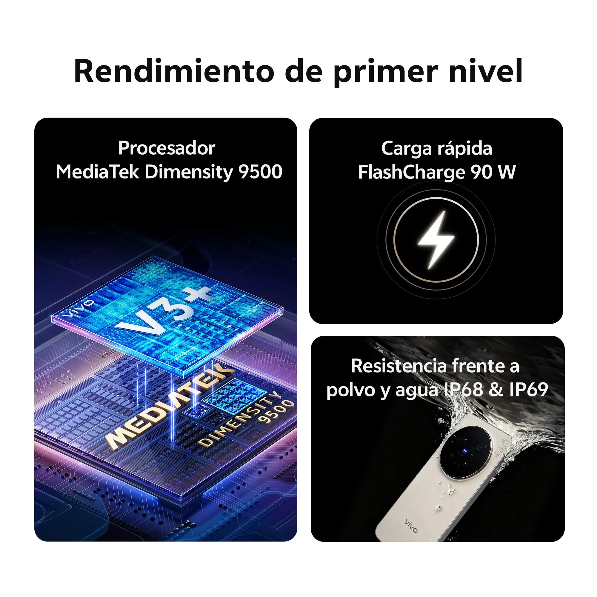 Smartphone VIVO X300 PRO 5G Versión Global MediaTek Dimensity 9500 Android 16 5440mAh 90W 6.78″ AMOLED 200MP eSIM NFC 7
