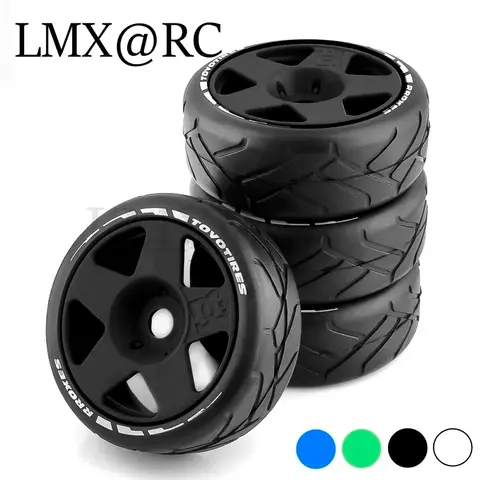 ARRMA Traxxas Redcat 팀 Losi Kyosho VRX HPI WR8 HSP Hobao 1:8 RC 카용 오프로드 버기 타이어 휠, 4 개, 105mm 1/8, 17mm 육각