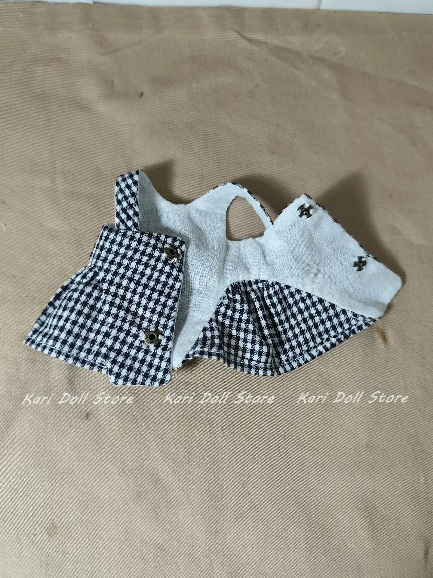 Kari Doll Vestiti e gonne Set a quadretti in bianco e nero per la bambola Landazz Landoudou