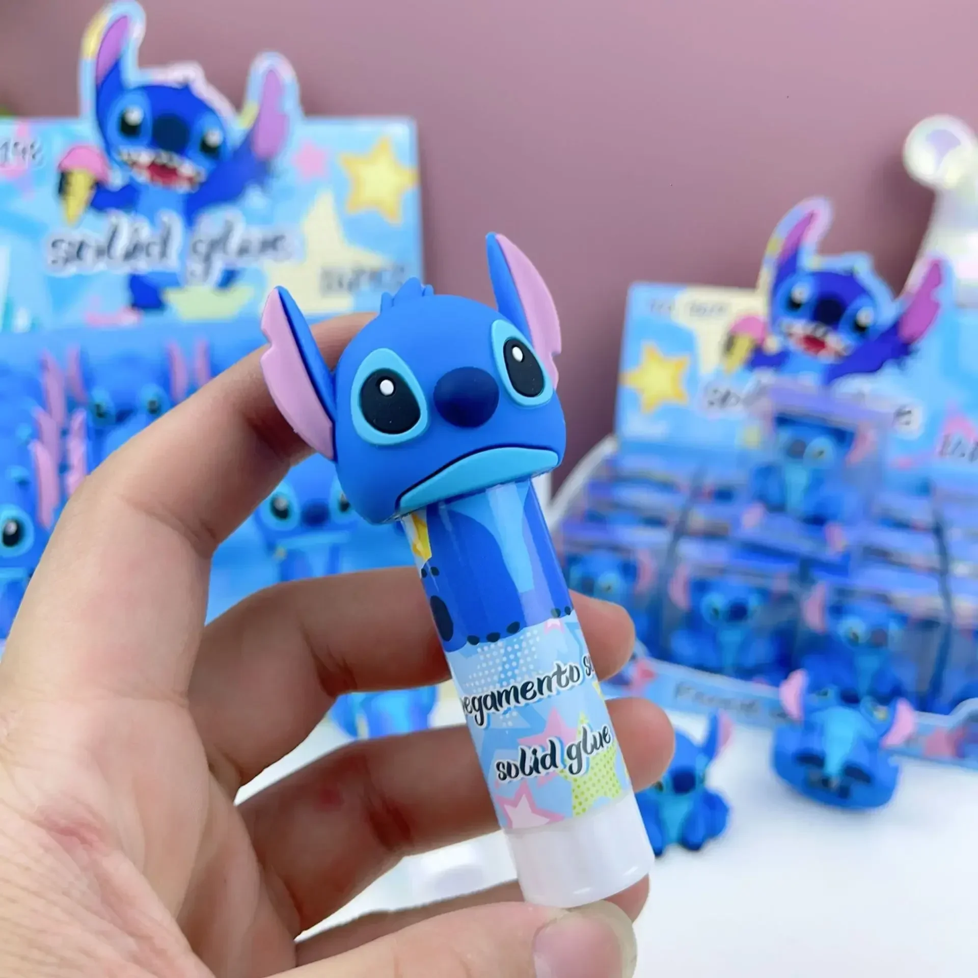 Disney Lilo & Stitch Students Solid Glue Cute Cartoon Modeling Arts Glue Stick Artykuły szkolne Artykuły papiernicze Solid Glue