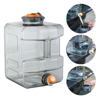 8L /12L /15L Camping Water Jug with Spigot Water Container Portable Water Storage for Outdoor Hiking Camping Home Use