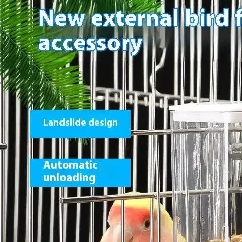 Large Capacity Bird Feeder Box Anti-Splash Bird Food Dispenser Durable Parrot Feeding Box For Small Medium Birds