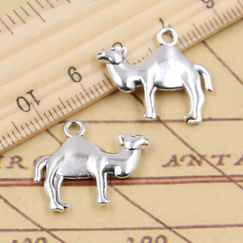 15pcs Charms Desert Camel 19x23mm Tibetan Silver Color Pendants Crafts Making Findings Handmade Antique DIY Jewelry