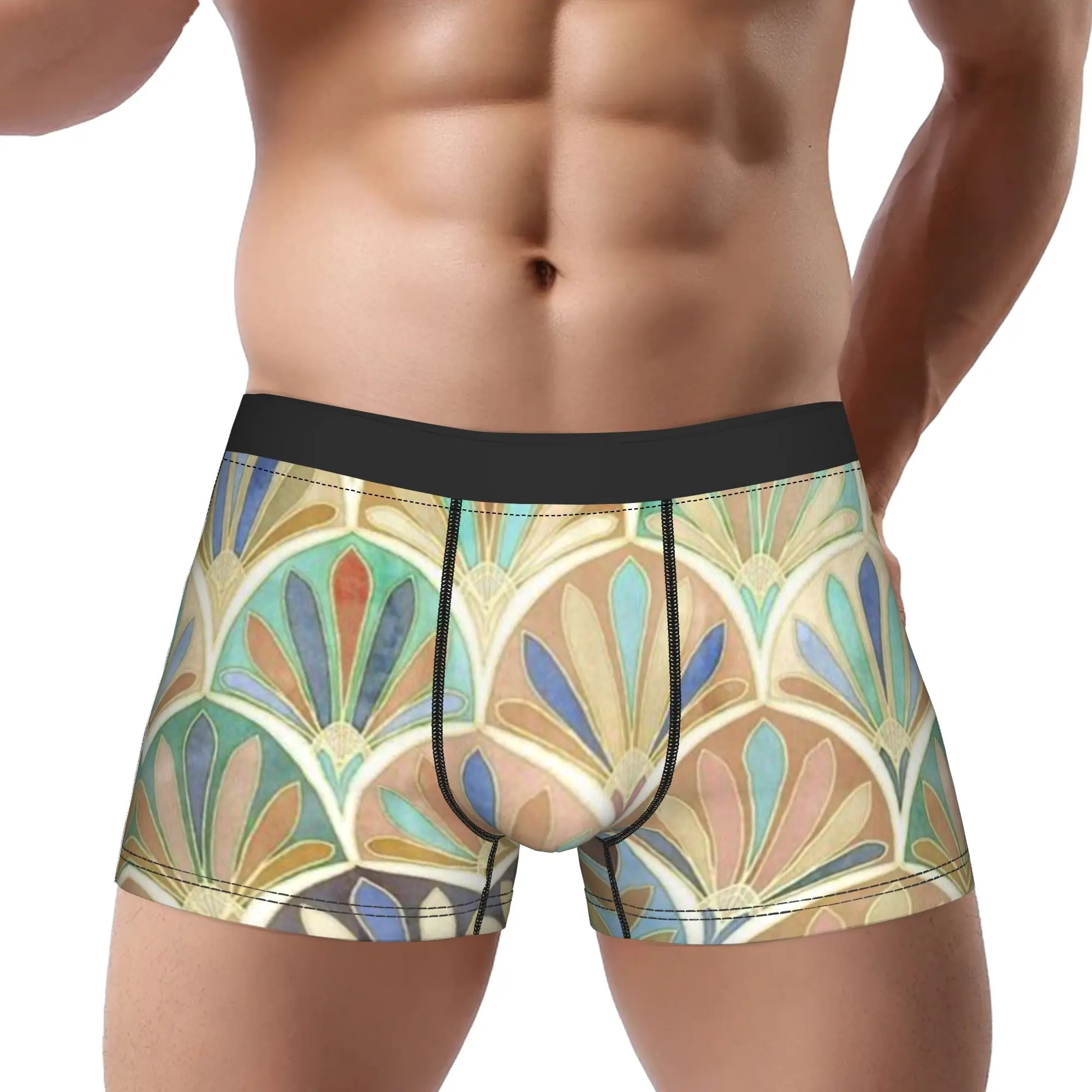 Sector (1) Fan Pattern Underpants Homme Panties Man Underwear Comfortable Shorts Boxer Briefs