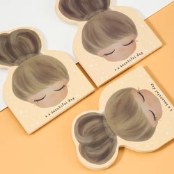 50pcs Cute Girl Hair Accessory Card Maru Hair Clip Large Intestine Hair Ring Display Packaging Card DIY Packing Accessories