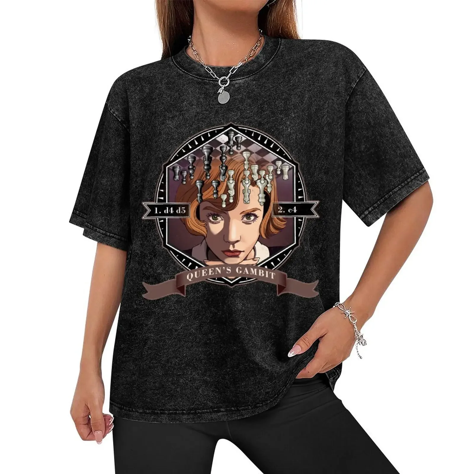 Queen's Gambit T-Shirt anime stuff graphic tee shirt t shirt men