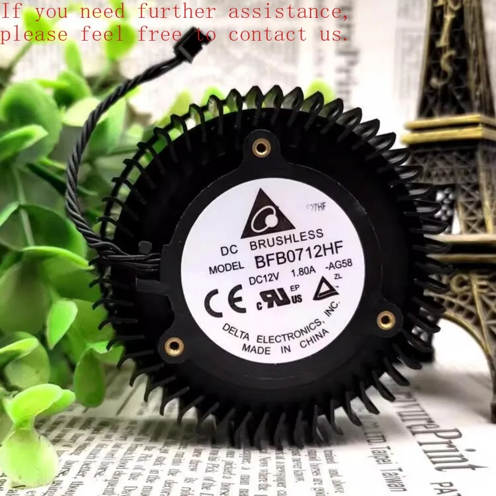 

Охлаждающий вентилятор для DELTA BFB0712HF, 12 В, EVGA BFB0712HF, охлаждающий вентилятор для серверного драйвера -