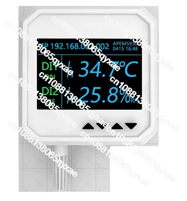 temperature and humidity sensor rs485 rj45 ethernet web server iot humidity data logger poe  server room network data center