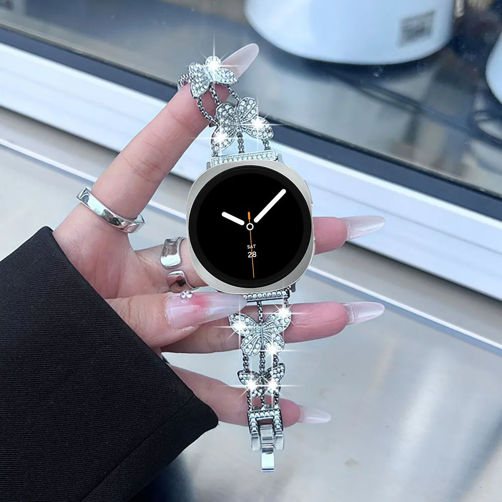 

Металлический браслет-бабочка для Samsung Galaxy Watch 8, 8 Classic, Ultra 2, Galaxy 8 (40 мм, 44 мм, 46 мм, 47 мм)