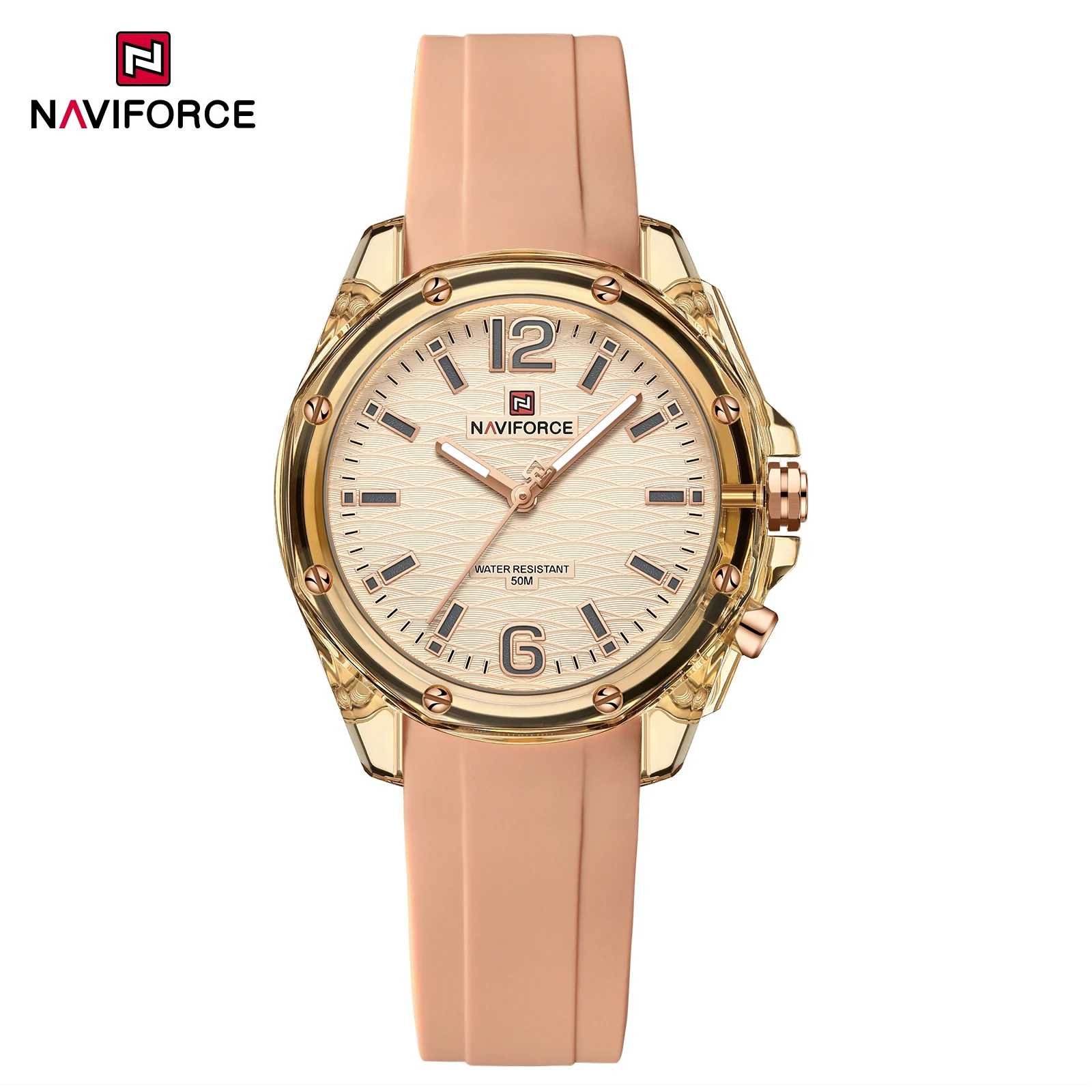 

NAVIFORCE 6103 Fashion Ladies Quartz Watch Luminous Waterproof Clock Sports Simple Casual Watches for Woman reloj para mujer