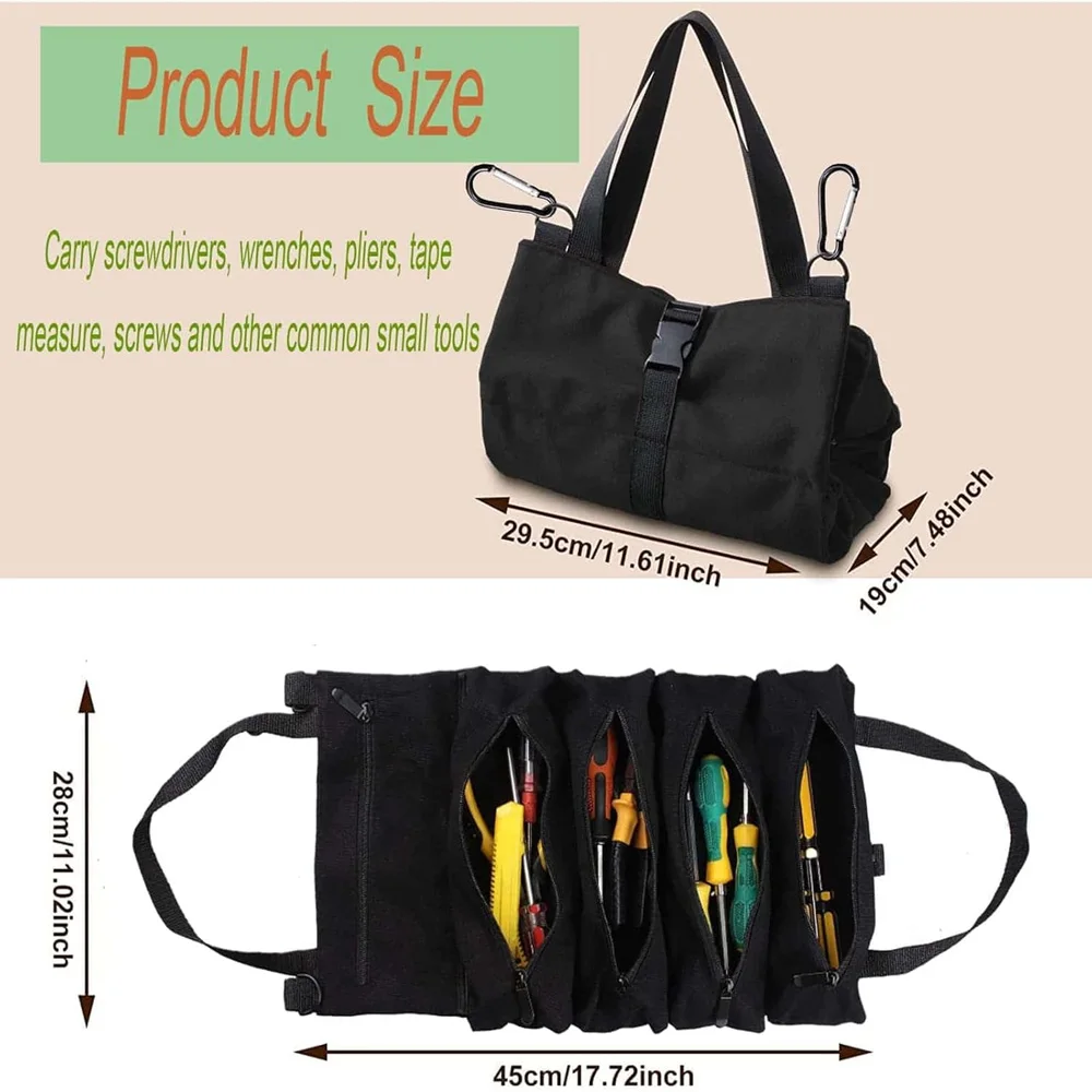 حقيبة أدوات جديدة حقيبة تخزين أدوات التمرير مناسبة للعمال المهندسين أدوات الصيانة التخييم حقيبة متعددة الوظائف قابلة للفصل
