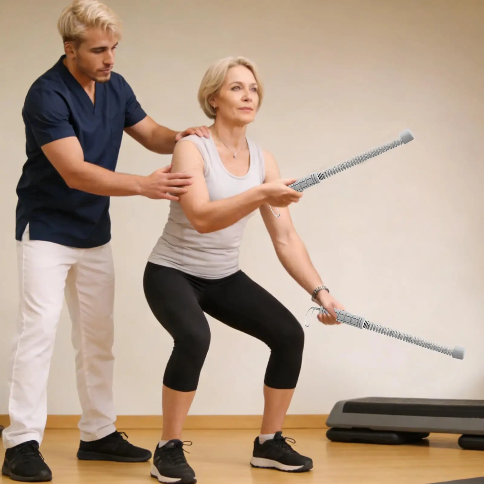 

Портативные нескользящие тренировочные канаты для фитнеса, 2 штуки, для кардиотренировок, тренировки мышц рук и груди