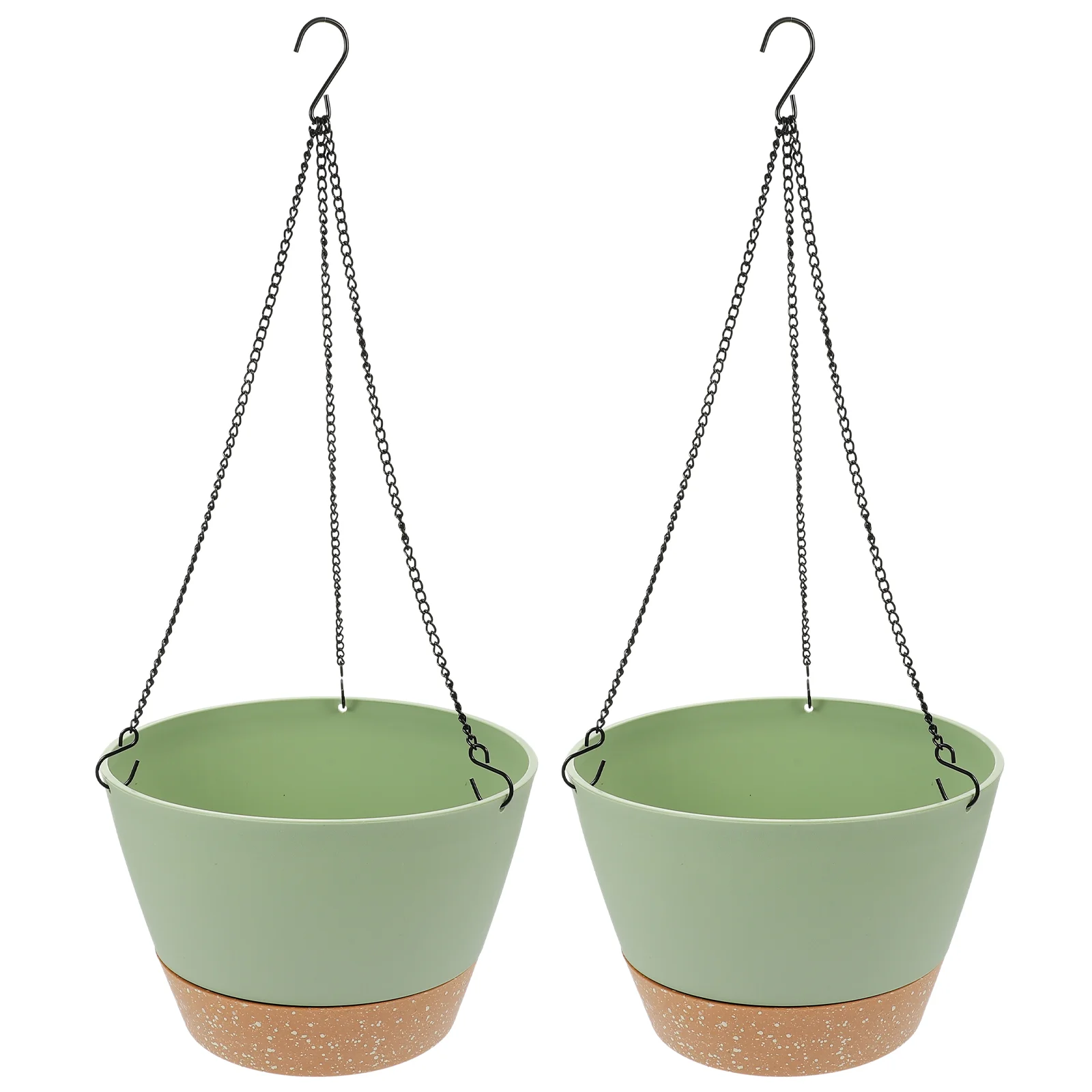 2 Pcs Pots for Plants Hanging Orchid Flower Garden Supply Flowerpot Accessory Multi-purpose Succulent