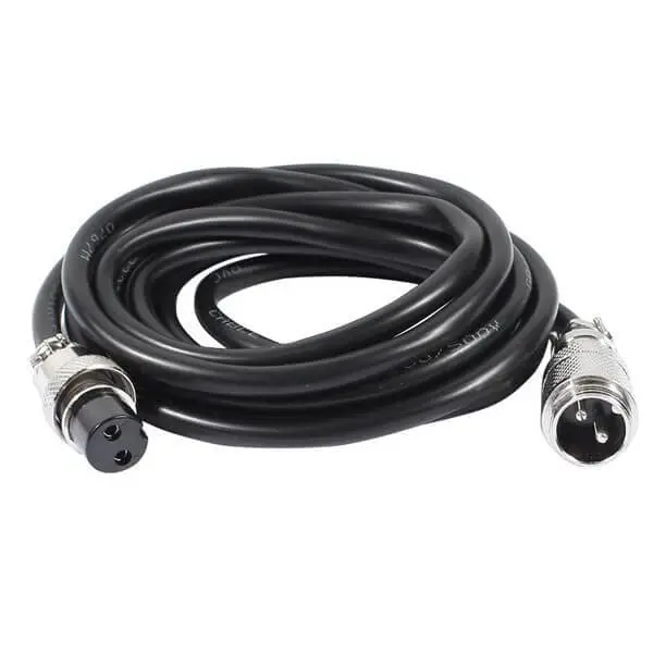 1M GX16-2 Pin Quick Disconnect Cable, Male to Female 16mm Aviation Plug Connector, Easy Wiring for LED Lights, Power,RC Aircraft