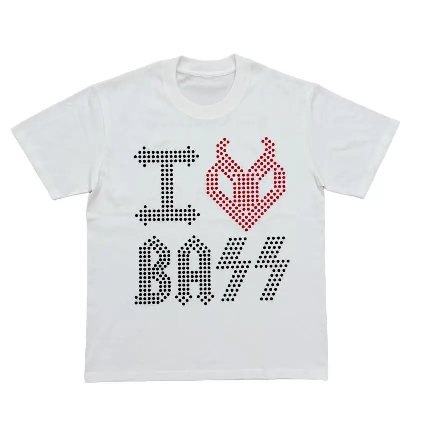 New Men I Love Rest in Bass Encore Tour Graphic T Shirts T-Shirt Hip Hop Skateboard Street Cotton T-Shirts Tee Top US size F68