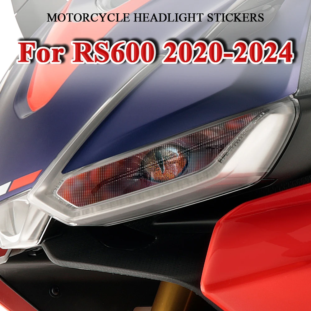 

For Aprilia RS660 RS 660 2020 2021 2022 2023 2024 Motorcycle Headlight Stickers Motorbike Headlamp Protective Decals Accessories