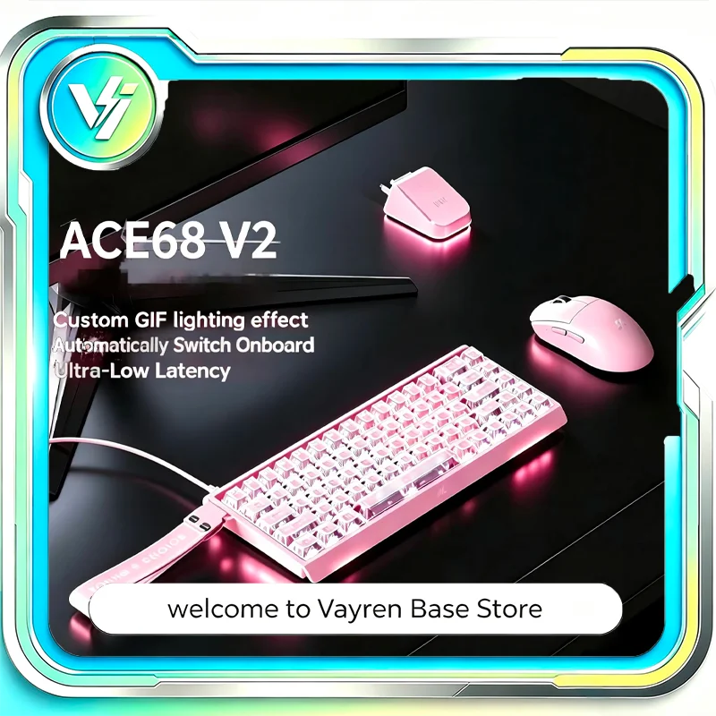 MCHOSE for ACE 68 V2 Magnetic Switch Gaming Keyboard 8KHz Polling Rate Ultralow Latency DKS SOCD for E-sports Gaming Laptop