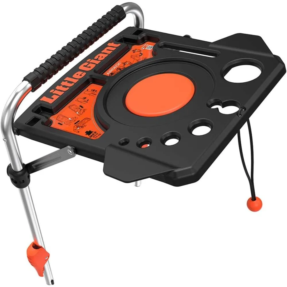 ملحق سلم محطة العمل AirDeck Little Giant، بلاستيك، سعة 25 رطلاً