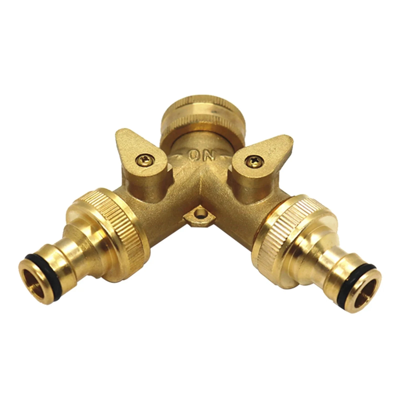 

Brass Fittings 3/4 Inch Garden Ball Valve Y Type 6 Points Brass Nipple Connector Double Head Garden Connector