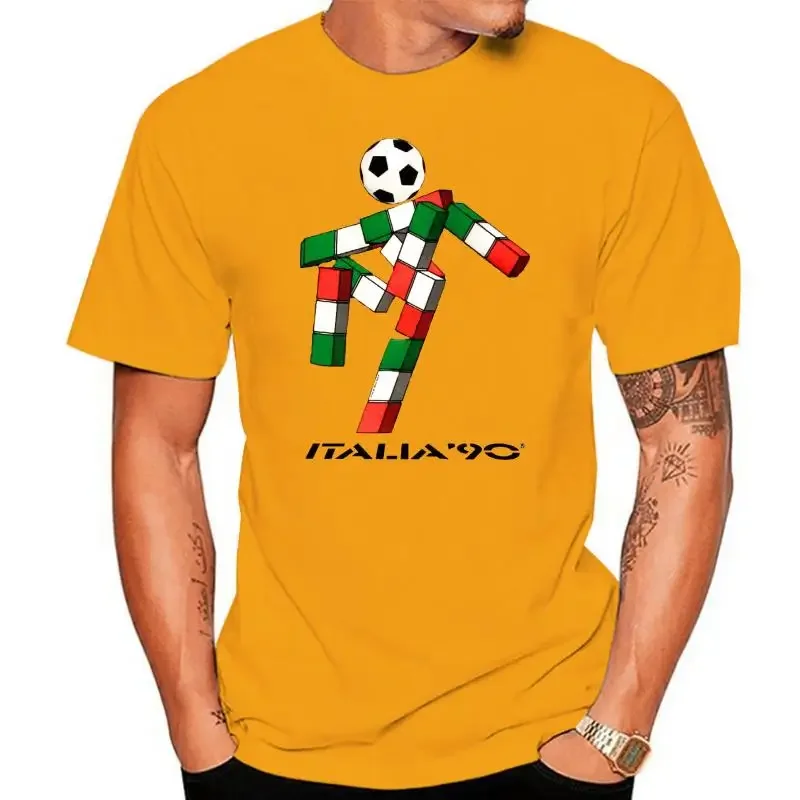 Mens Retro 2 T Shirt Italia Football Mascot Italy Tumblr Soccer  men clothing graphic t shirts oversized t shirt harajuku 90