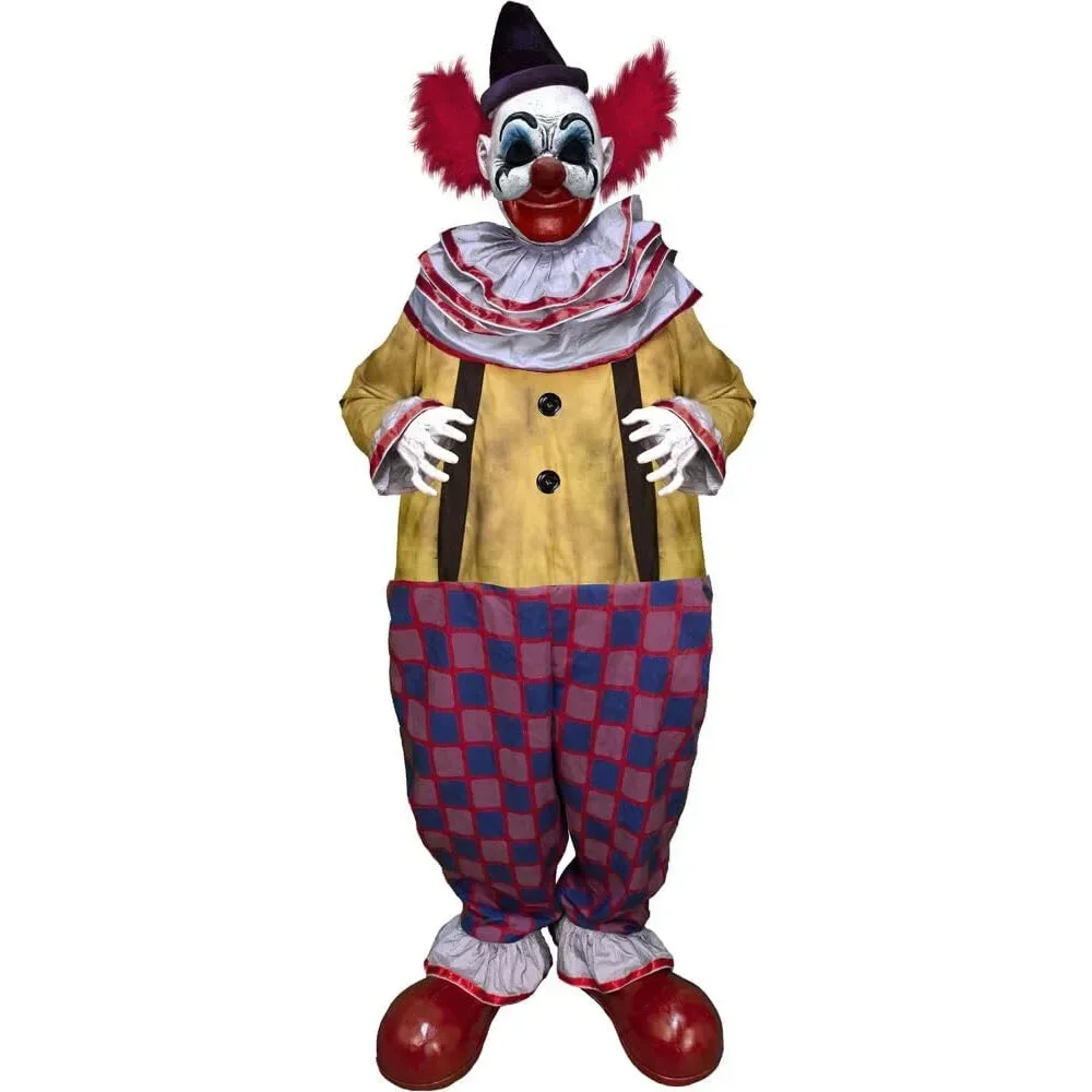 Halloween  Prop Motion-Activated Talking Scare  Animatronic for Indoor or Covered Outdoor Creepy Halloween Decorations, Plug-in