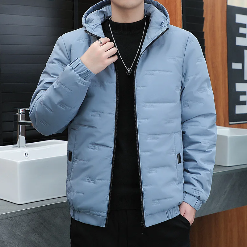 

Winter New Men Toothbrush Cotton Coat Casual Hooded Trendy Fashion Versatile