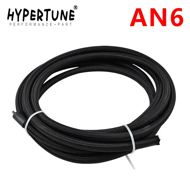 Hypertune - 6 AN Pro's Lite Black  Racing Hose Fuel Oil Line 350 PSI HT7312