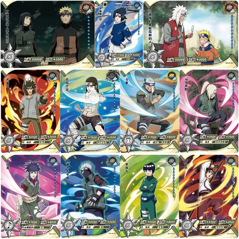 Naruto Cards KAYOU 3D HR Series 081~100 Anime Figures Uchiha Itachi Hidan Uzumaki Character Card Game Collection Board Toys