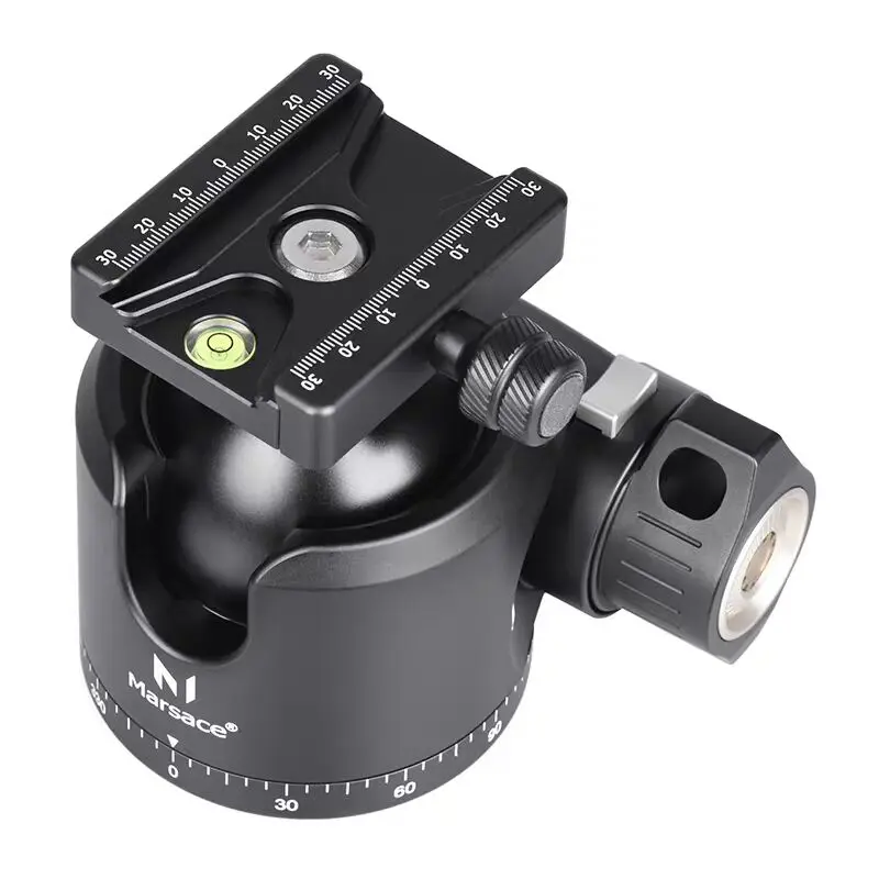 

Marsace XB-4 Large Ball Head with 64mm Sphere Diameter Camera Panoramic Tripod Head With DP-85 Quick Release Plate Max Load 10KG