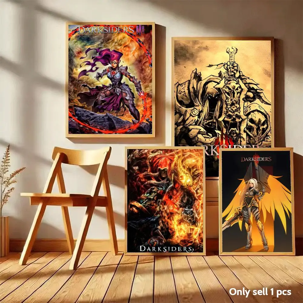 D-Darksiders Poster HD Self-Adhesive Wall Stickers Mural Painting｜Decals for Bedroom & Living Room｜Home Decor Gift