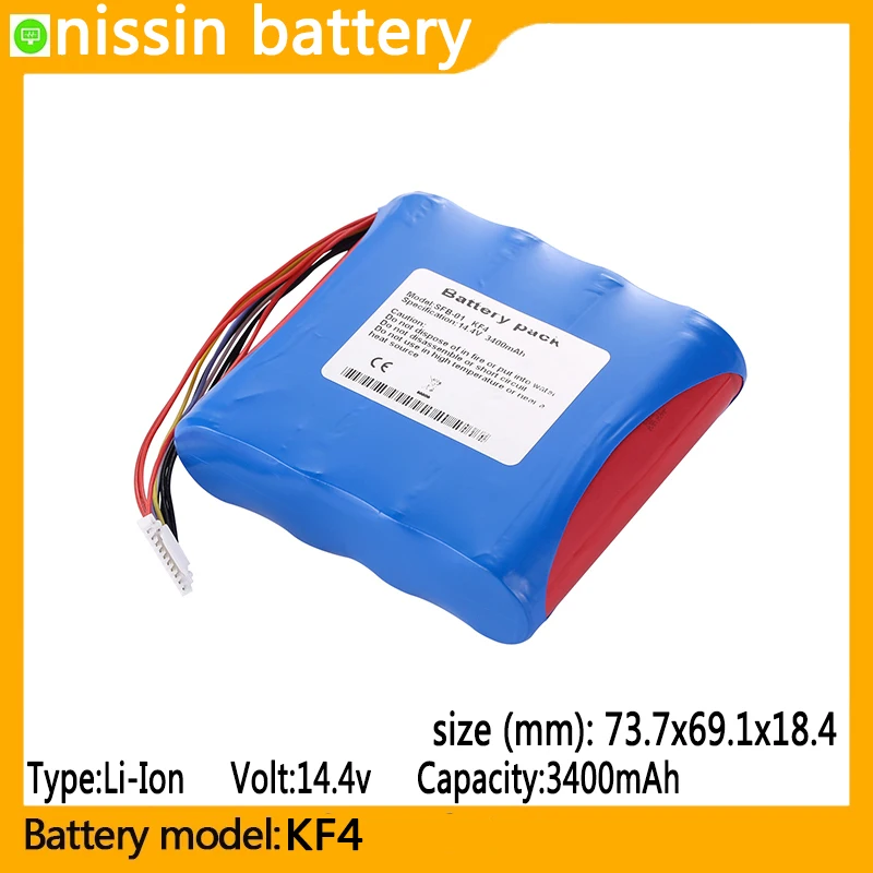 KF4  capacity  3400mAh  14.4V  li-ion battery  suitable for，KF4 ，KF4A ，  F1, Ultrasonic flaw detector