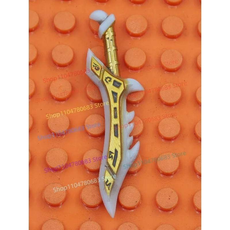 Klocki MOC Złoty Młot Figurka Mini Model do Składania Element Dekoracyjny Akcesoria Anime Kreskówki Zabawka Prezent Świąteczny Kolekcjonerski