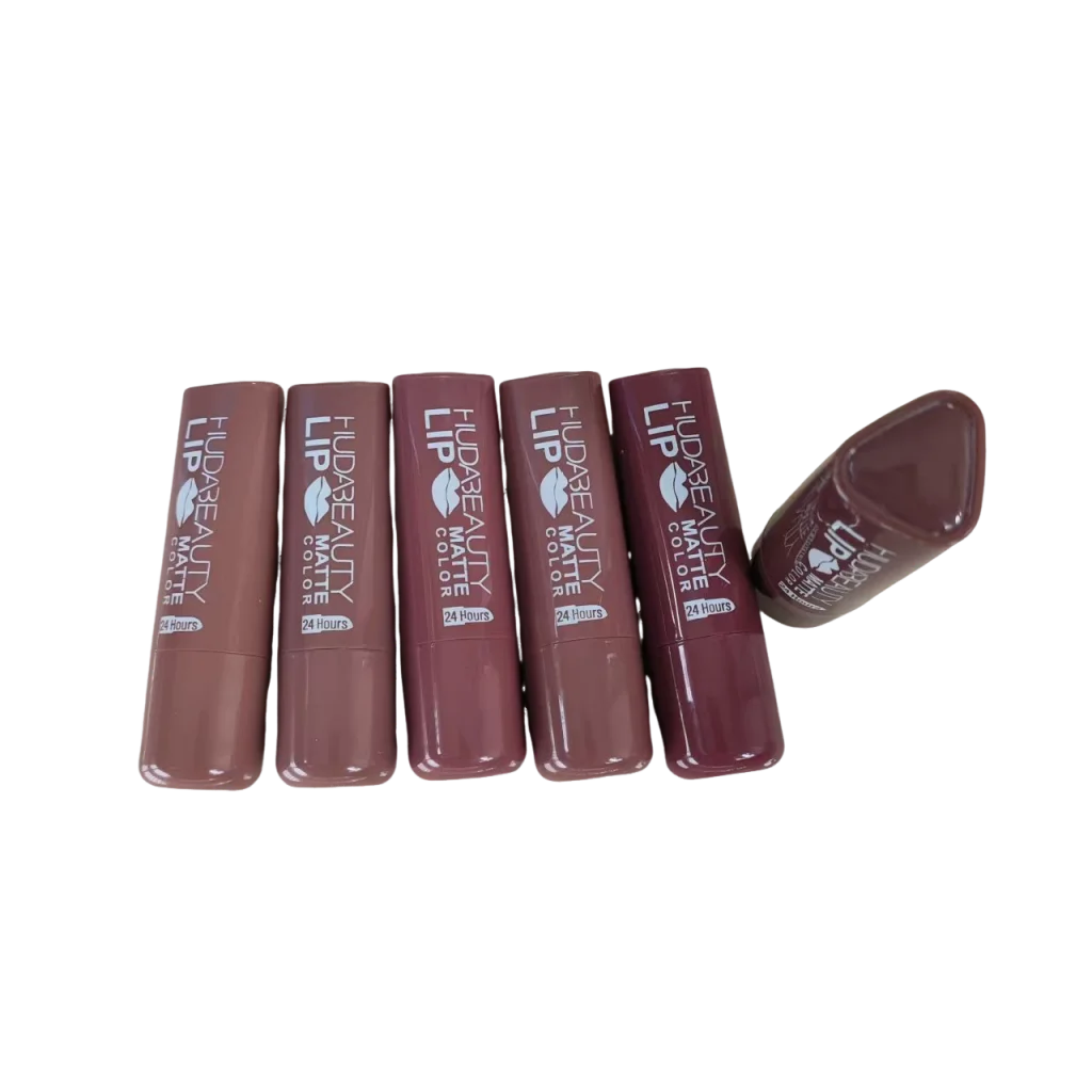 6 สีลิปสติก Matte Lip GLOSS กันน้ํา Huda Nued Lip Glaze Tint Non-Stick Non-Fading LIPS แต่งหน้าเครื่องสําอางค์ lip Care