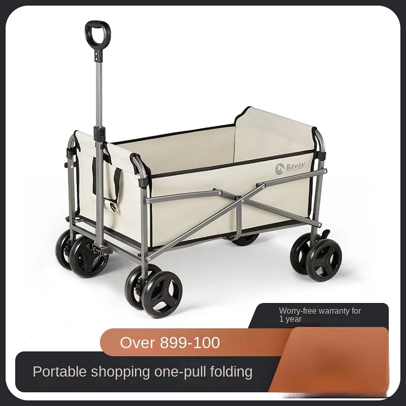 

Outdoor Shopping Cart Luggage Trolley Household Camping Folding Express Cart Handling Trolley Small Trailer