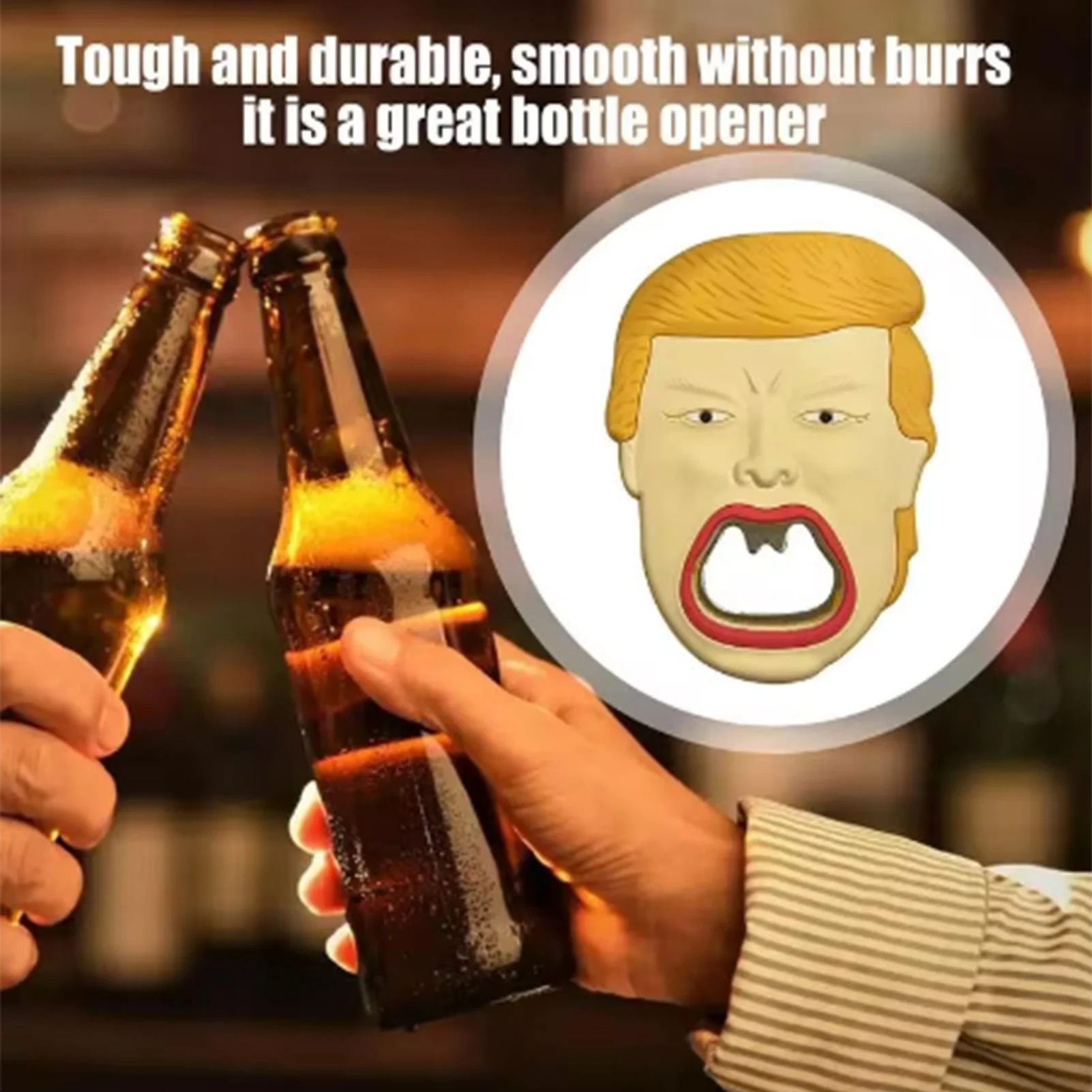 Portable Beer Bottle Opener Creative Trump Opener Key Chain Mini Pocket Beverage Beer Bottle Opener Wedding Party Favor Gifts